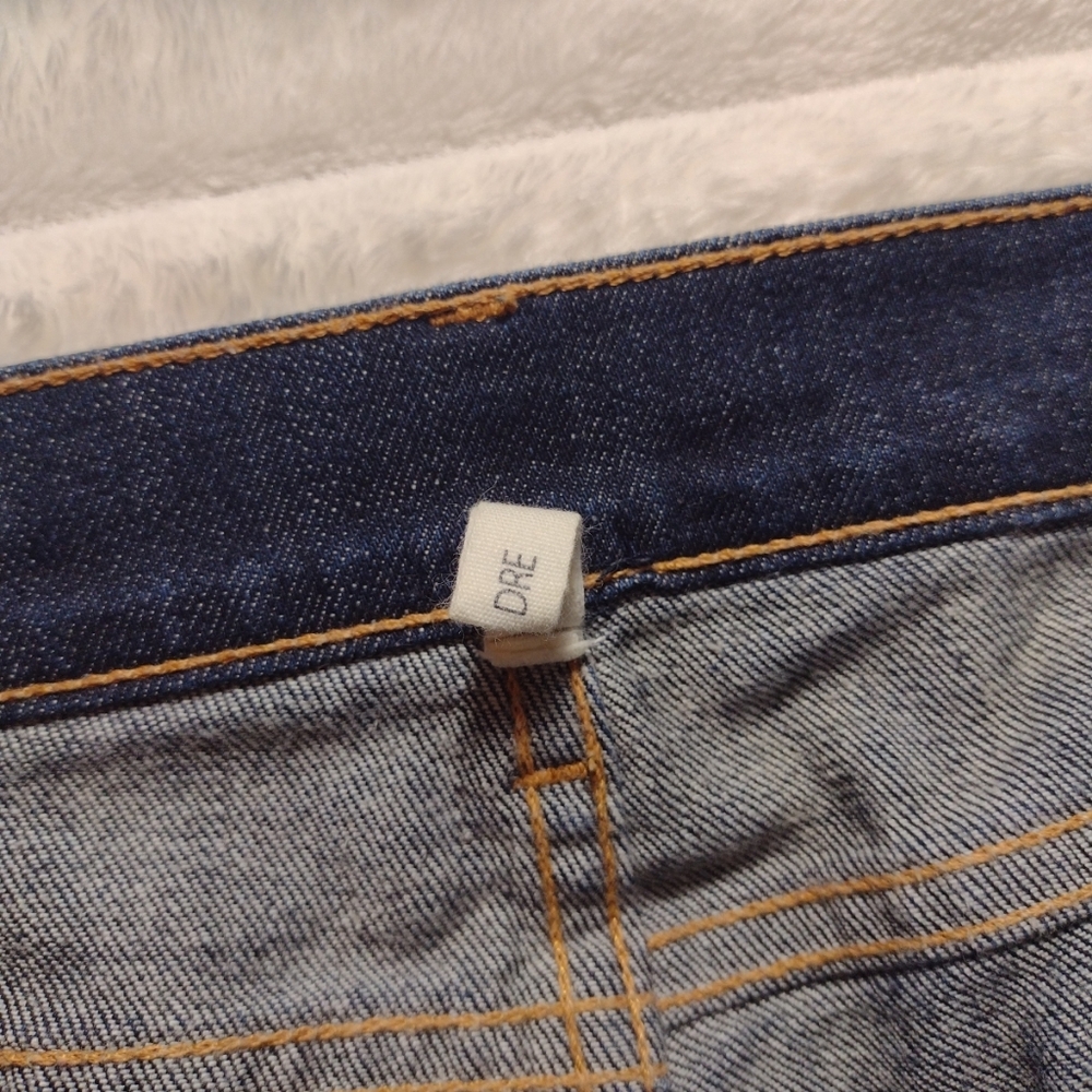 rag & bone Dre Low Rise Boyfriend Jeans Womens 32 Dark Wash/Yesler Frayed Hem - Picture 4 of 15